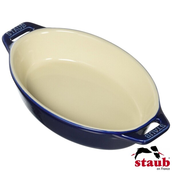 Travessa Oval 17cm Azul Marinho Staub Ceramic