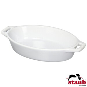 Travessa Oval 17cm Branca Staub Ceramic