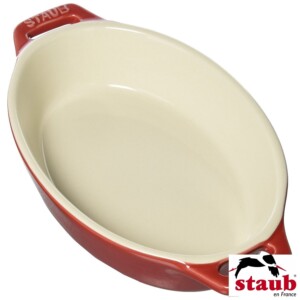 Travessa Oval 17cm Cereja Staub Ceramic