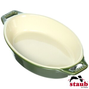 Travessa Oval 17cm Verde Basil Staub Ceramic