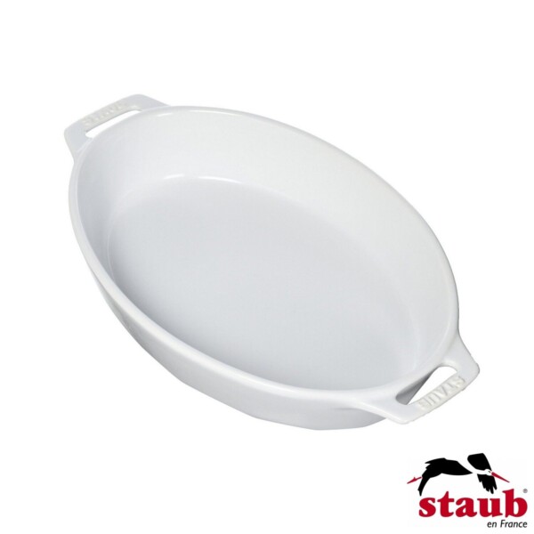 Travessa Oval 23cm Branca Staub Ceramic