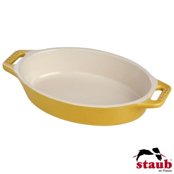Travessa Oval 23cm Limão Staub Ceramic
