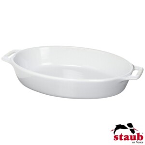 Travessa Oval 29cm Branca Staub Ceramic