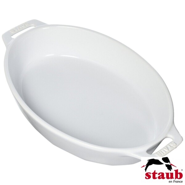 Travessa Oval 29cm Branca Staub Ceramic