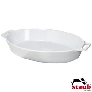 Travessa Oval 37cm Branca Staub Ceramic