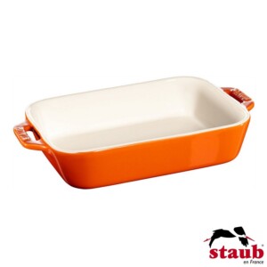 Mini Travessa Retangular 14x11cm Laranja Staub Ceramic