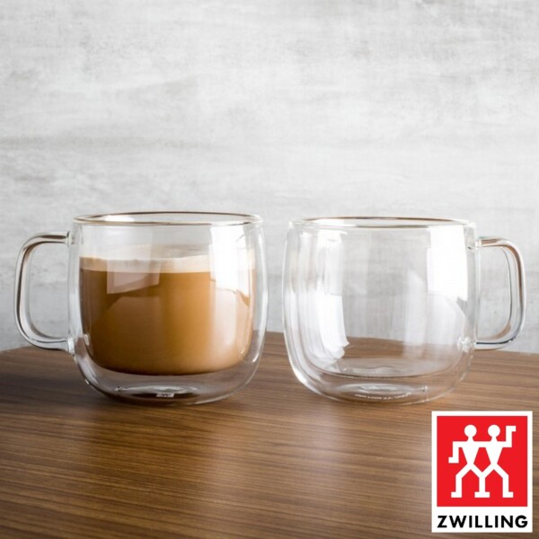 Cj. 2 Canecas para Capuccino 450ml Parede Dupla Zwilling Sorrento