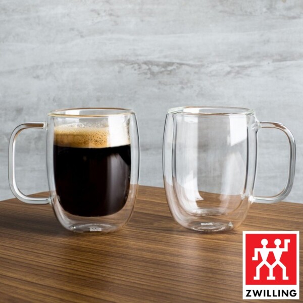 Cj. 2 Canecas para Espresso Duplo 134ml Parede Dupla Zwilling Sorrento