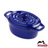 Mini Caçarola Oval Azul Marinho Staub Ceramic 11cm