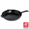 Frigideira Staub Preta 30cm com Cabo Grill Pans Redonda de Ferro Fundido