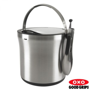 Balde de Gelo Oxo Steel 3,8 litros com Pegador de Aço Inox com Trava