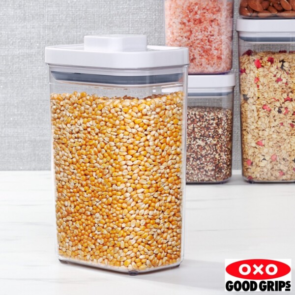 Pote Retangular 2,5 litros Oxo Pop Softworks com Fechamento Hermético