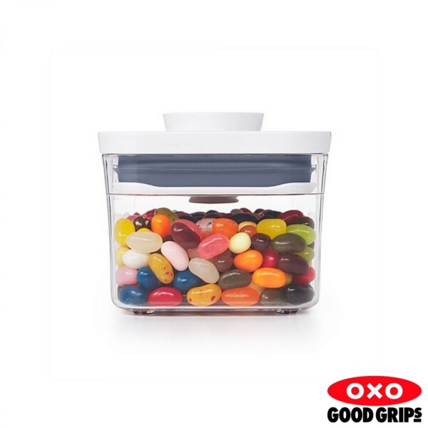 Pote Retangular 600ml Oxo Pop 2.0 com Fechamento Hermético