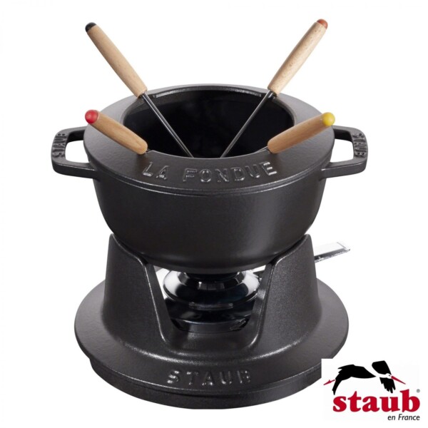 Conjunto para Fondue 16cm Preto Staub Specialties de Ferro Fundido