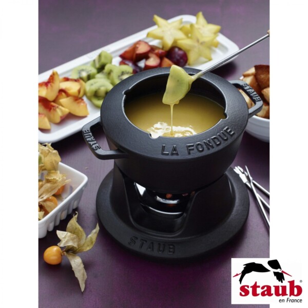 Conjunto para Fondue 16cm Preto Staub Specialties de Ferro Fundido