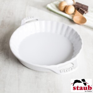 Fôrma para Torta 24cm Branca Staub Ceramic