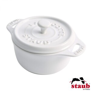 Mini Caçarola Redonda Branca Staub Ceramic 10cm