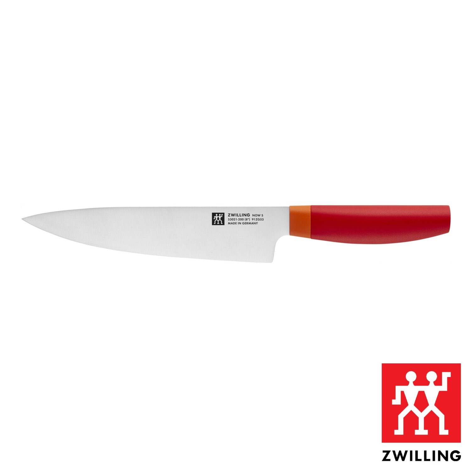 Faca Chef Zwilling Now S Vermelha 20cm