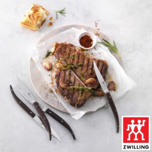 Faca para Grelhados Zwilling Steak 4 Peças Fio Liso de Aço Inox