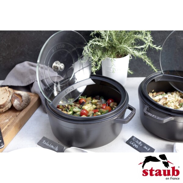 Tampa 26cm com Suporte Staub Accessories de Ferro Fundido