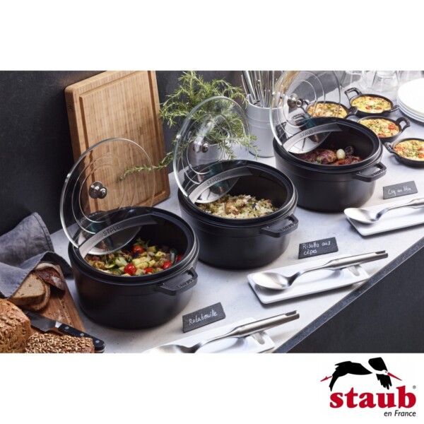 Tampa 26cm com Suporte Staub Accessories de Ferro Fundido