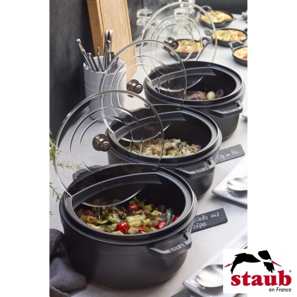 Tampa 26cm com Suporte Staub Accessories de Ferro Fundido