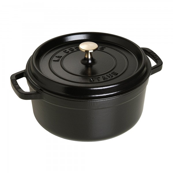 Caçarola Redonda 16cm Preta Staub La Cocotte de Ferro Fundido