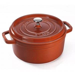 Caçarola Redonda 22cm Canela Staub La Cocotte de Ferro Fundido