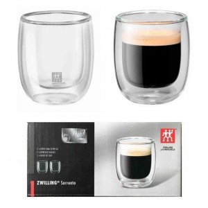 Jogo de Copos para Espresso 80ml Zwilling Sorrento 2 Peças Parede Dupla