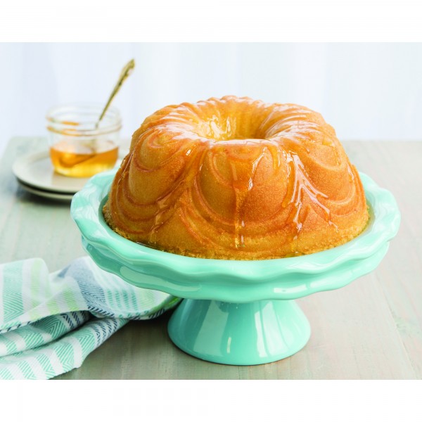 Fôrma para Bolo Nordic Ware Chiffon Bundt Redonda 25cm Dourada de Alumínio Fundido