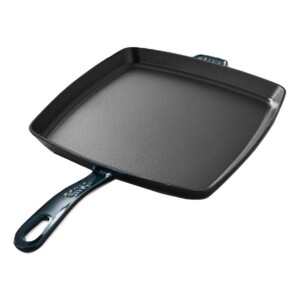 Frigideira Staub Mar Turquesa 30cm com Cabo Grill Pans Quadrada de Ferro Fundido