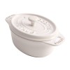 Mini Caçarola Oval Branca Staub Ceramic 11cm