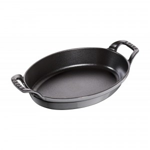 Travessa Oval Cinza Grafite 21cm Staub Specialties de Ferro Fundido