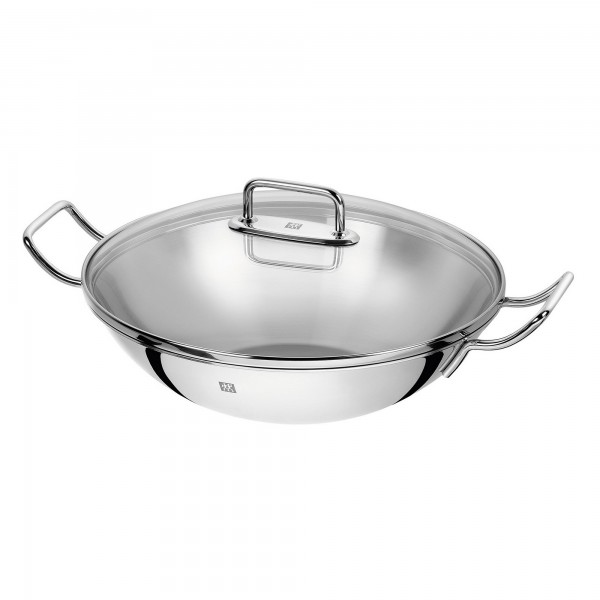 Wok 32cm Zwilling Plus de Aço Inox com Fundo Triplo Sigma