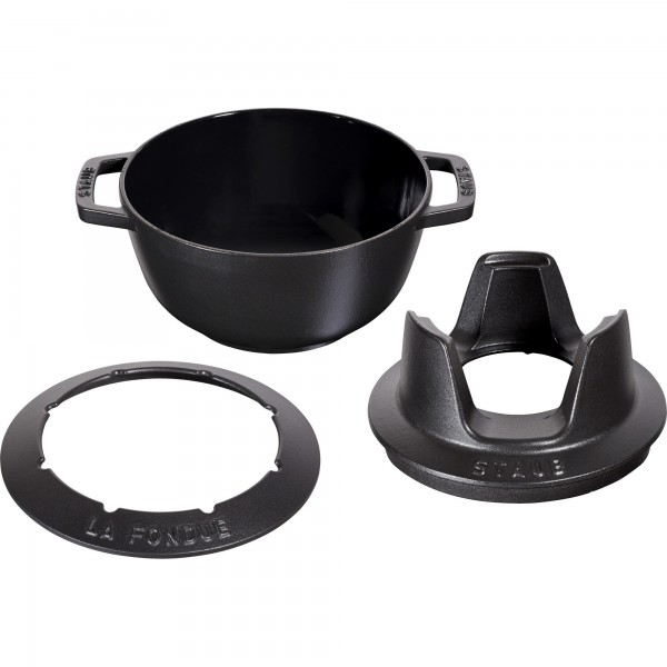 Conjunto para Fondue 20cm Preto Staub Specialties de Ferro Fundido