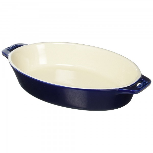 Travessa Oval Azul Marinho 23cm Staub Ceramic