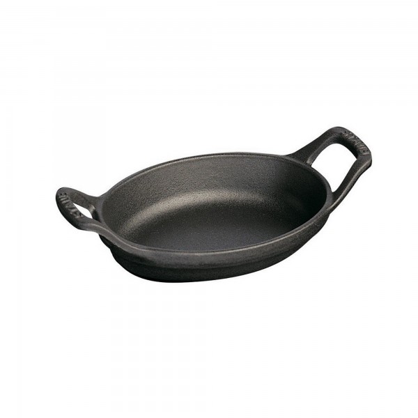 Mini Travessa Oval Preta Staub Minis 15cm de Ferro Fundido