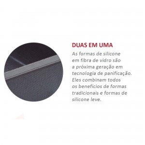 Fôrma para Pão 32cm Zenker Excellence Retangular de Silicone e Fibra de Vidro