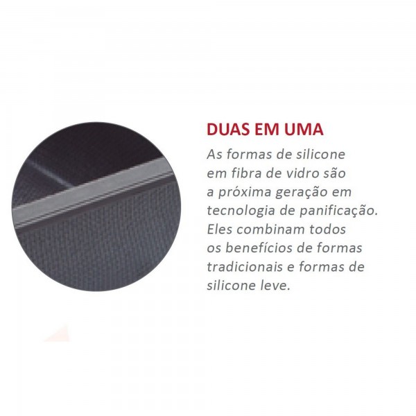 Fôrma para Pão 32cm Zenker Excellence Retangular de Silicone e Fibra de Vidro