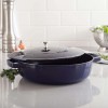 Caçarola Baixa Chistera Azul Marinho 28cm Redonda Staub de Ferro Fundido