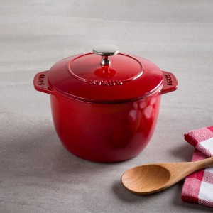 Caçarola para Arroz Staub Cereja 16cm Redonda Chistera de Ferro Fundido