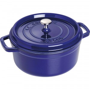 Caçarola Redonda 22cm Azul Marinho Staub La Cocotte de Ferro Fundido