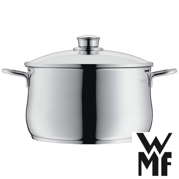 Conjunto de Panelas WMF Diadem 6 Peças de Aço Inox Tecnologia Transtherm