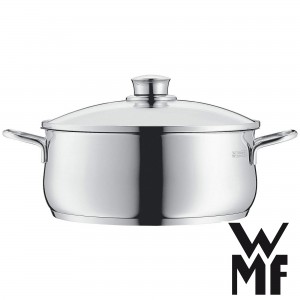 Conjunto de Panelas WMF Diadem 6 Peças de Aço Inox Tecnologia Transtherm