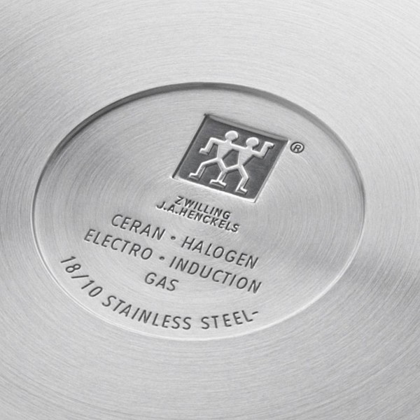 Frigideira Zwilling Twin Classic 24cm com Tampa de Aço Inox com Tecnologia Sigma