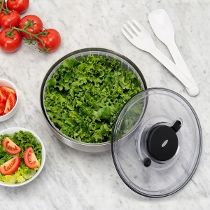 Lava e Seca Saladas Oxo Steel 6 litros de Aço Inox