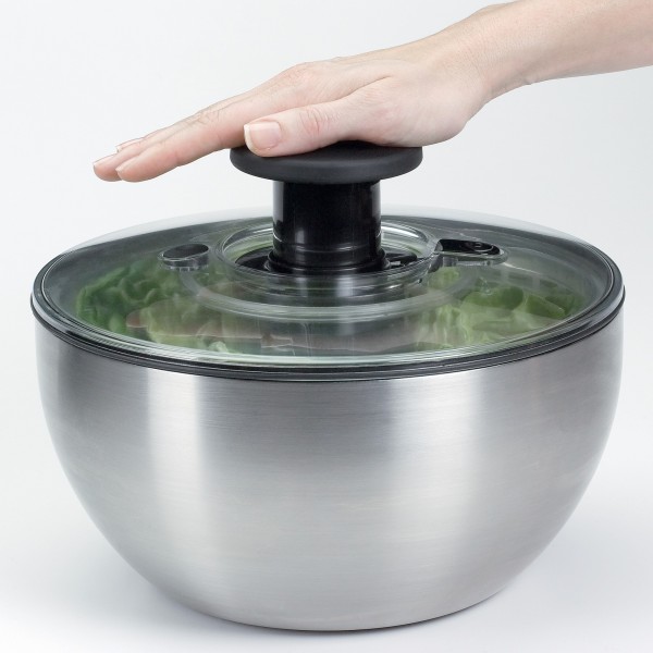 Lava e Seca Saladas Oxo Steel 6 litros de Aço Inox