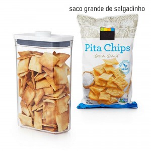 Pote Retangular 1,8 litro Oxo Pop 2.0 com Fechamento Hermético