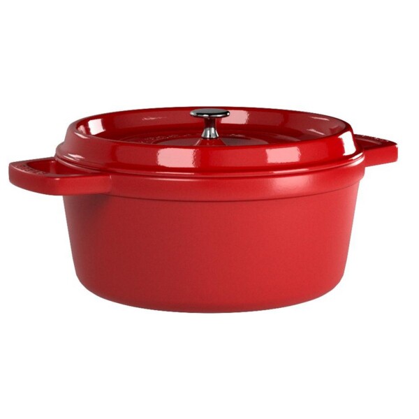 Caçarola Redonda 18cm Cereja Staub La Cocotte de Ferro Fundido