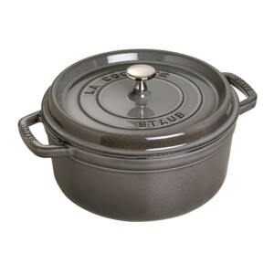 Caçarola Redonda 22cm Cinza Grafite Staub La Cocotte de Ferro Fundido